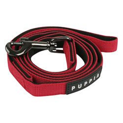 Puppia Nylon Dog Lead, Red Red